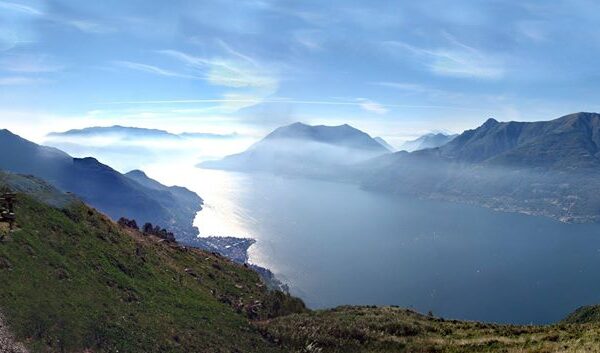 panorama del Lago di Como dal Giumello Valsassina