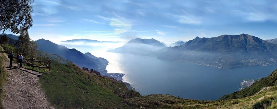 panorama del Lago di Como dal Giumello Valsassina